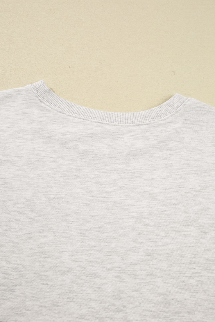 Blue Vintage Washed GAME DAY Graphic Baggy Sweatshirt