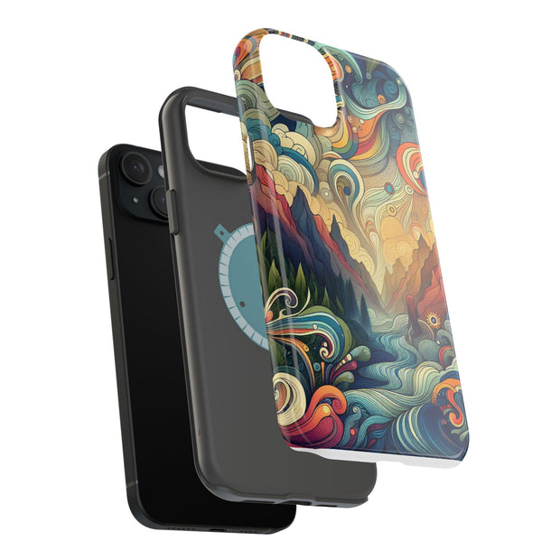 FASHION JUNKY - Groovy Psychedelic Magnetic Tough Phone Case