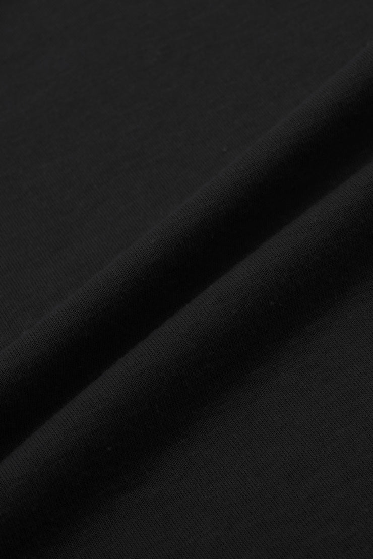 Black Solid Slim-fit V Neck Tank Top