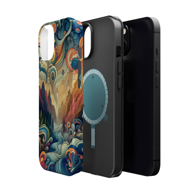 FASHION JUNKY - Groovy Psychedelic Magnetic Tough Phone Case