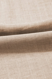 Smoke Gray Knot Scoop Back Ruffle Hem Sleeveless Mini Dress