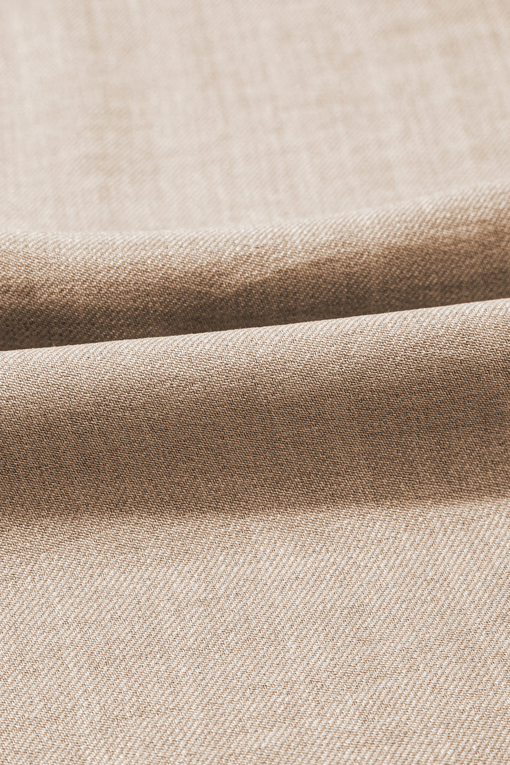 Smoke Gray Knot Scoop Back Ruffle Hem Sleeveless Mini Dress