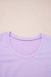 Orchid Petal Mineral Wash Casual Round Neck Tank and Straight Loose Drawstring Pants Set