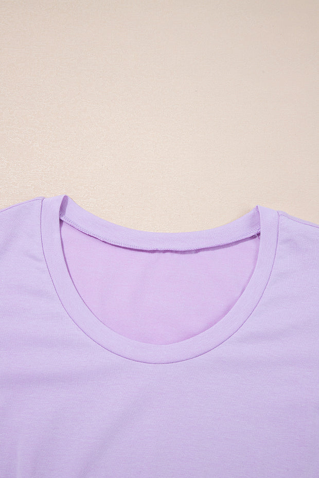 Orchid Petal Mineral Wash Casual Round Neck Tank and Straight Loose Drawstring Pants Set