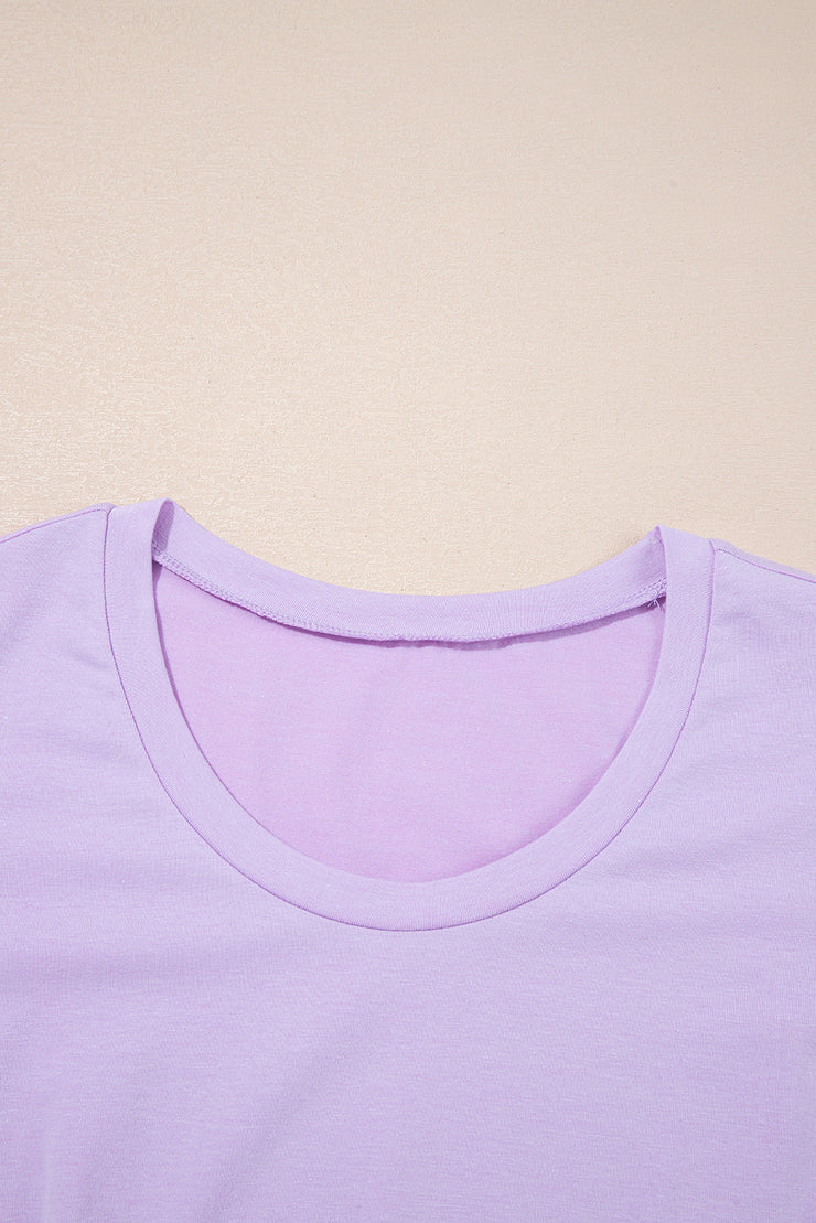 Orchid Petal Mineral Wash Casual Round Neck Tank and Straight Loose Drawstring Pants Set