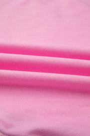 Bonbon Colorblock Edge Drop Shoulder T Shirt and Skort 2Pcs Set