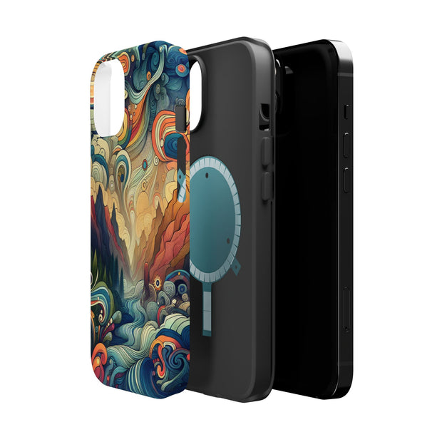FASHION JUNKY - Groovy Psychedelic Magnetic Tough Phone Case