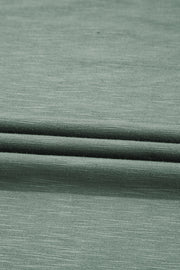 Seagrass Plus Size Exposed Seam Drop Shoulder Henley Top