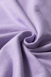 Wisteria Casual Plain Crew Neck Tee