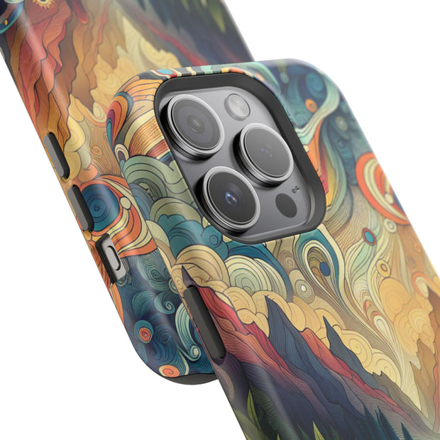 FASHION JUNKY - Groovy Psychedelic Magnetic Tough Phone Case