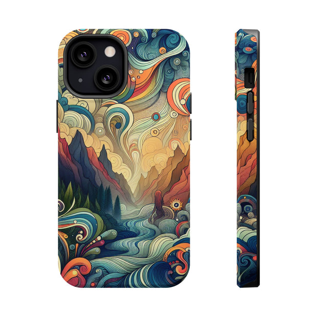 FASHION JUNKY - Groovy Psychedelic Magnetic Tough Phone Case