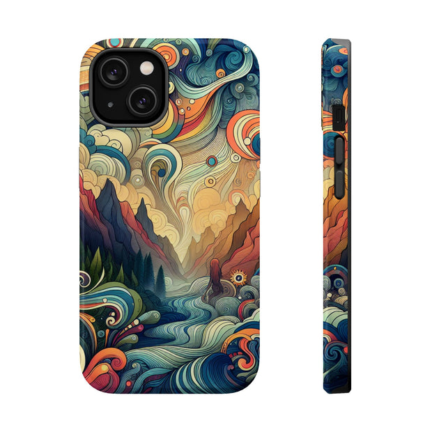 FASHION JUNKY - Groovy Psychedelic Magnetic Tough Phone Case