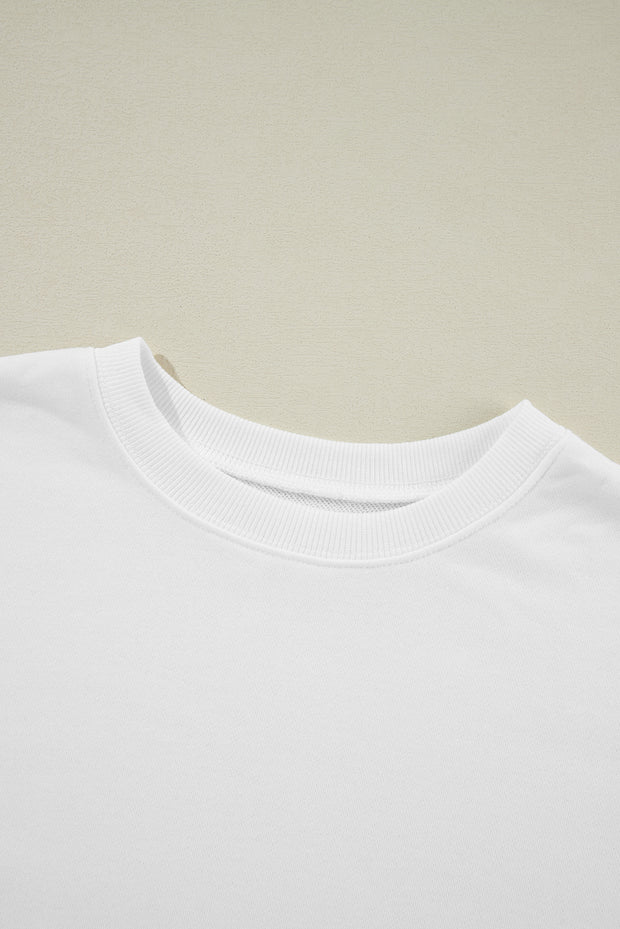 Solid Classic Crewneck Pullover Sweatshirt