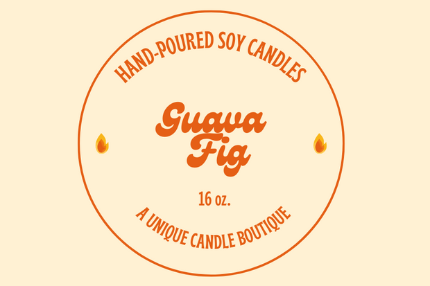 Guava Fig Candle - 16 oz - A Unique Candle Boutique