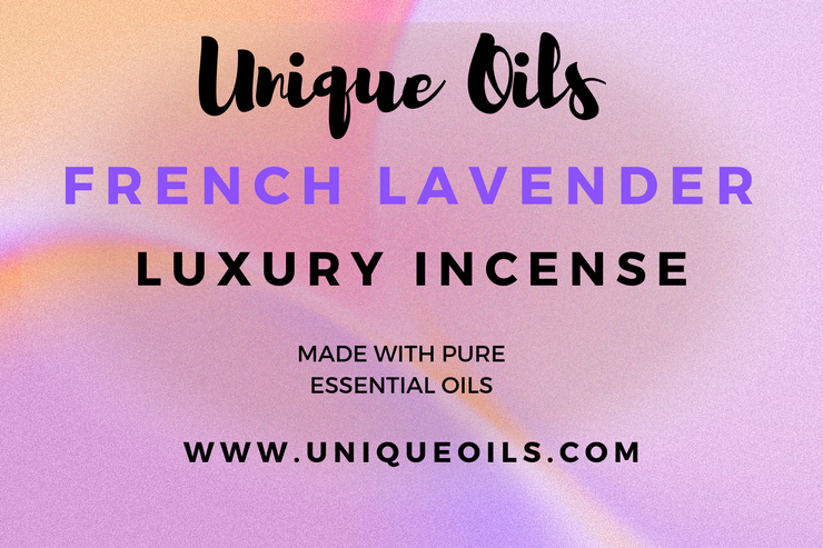 Encens de luxe Unique Oils - Lavande française (Pack de 10)