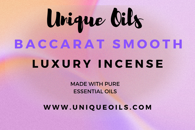 Encens de luxe aux huiles uniques - Baccarat lisse (Pack de 10)