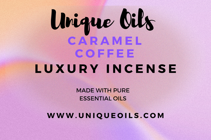 Unique Oils Luxury Incense - Caramel Coffee (Pack of 10)