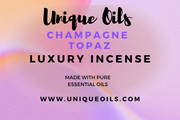 Unique Oils Luxury Incense - Champagne Topaz (Pack of 10)