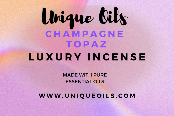 Encens de luxe Unique Oils - Champagne Topaze (Pack de 10)