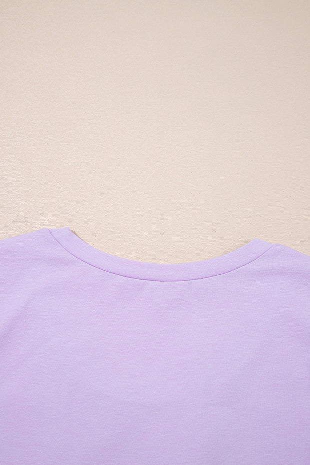 Orchid Petal Mineral Wash Casual Round Neck Tank and Straight Loose Drawstring Pants Set