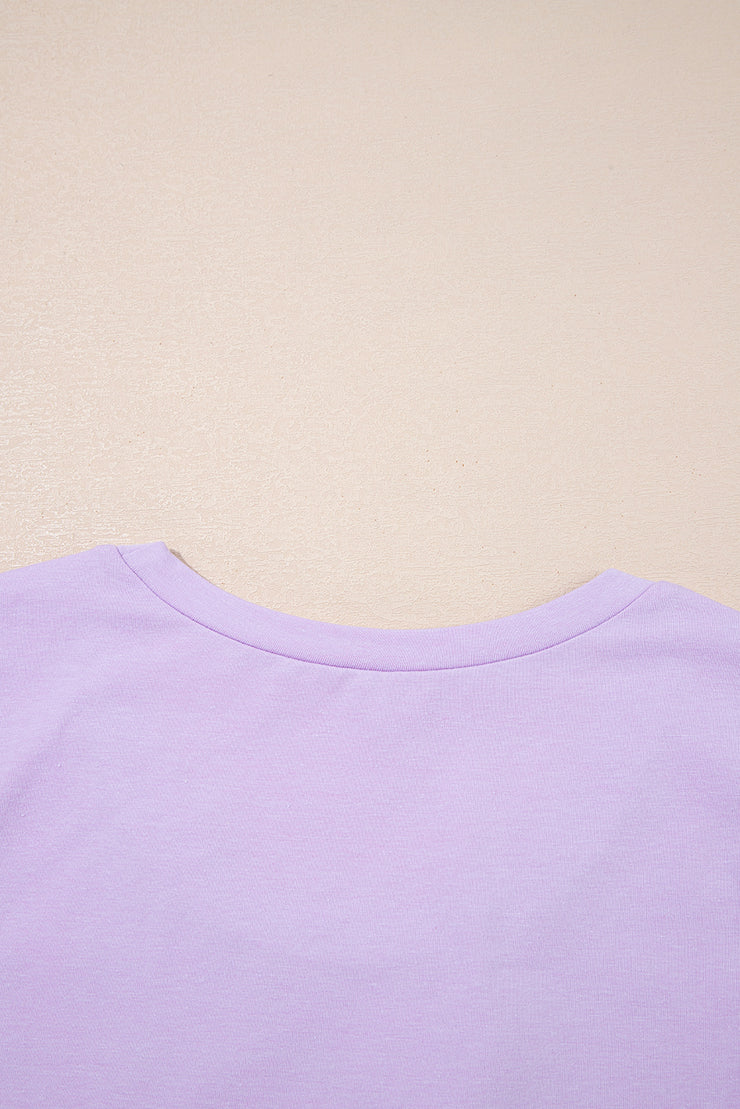 Orchid Petal Mineral Wash Casual Round Neck Tank and Straight Loose Drawstring Pants Set