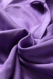 Wisteria Solid Color Collared Pullover and Central Seam Pants Set