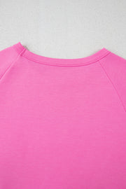 Camiseta informal con parche frontal a rayas Bonbon