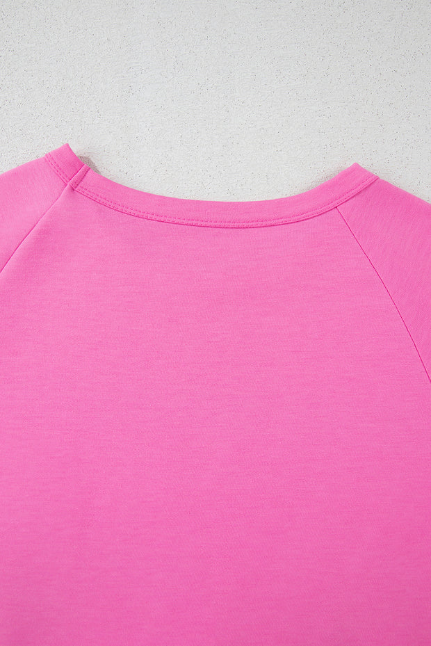 Camiseta informal con parche frontal a rayas Bonbon