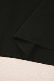 Black Stripe Two in One Knitted Top High Waist Splicing Hem Sweater Dress