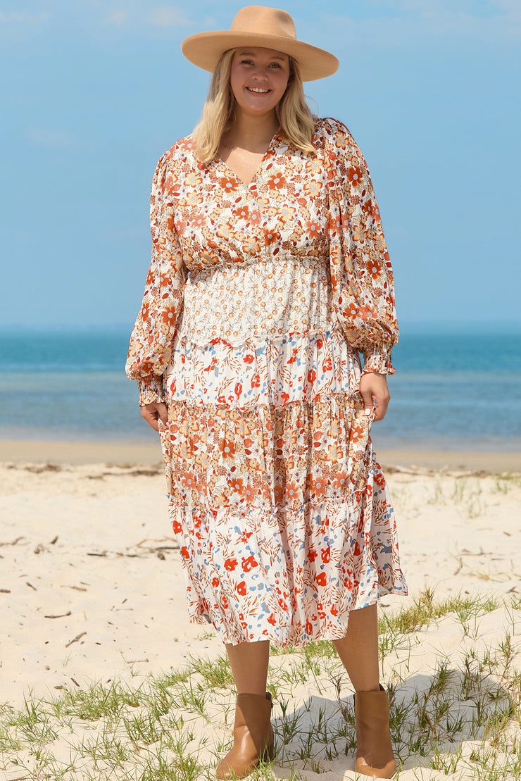 holiday plus size floral dress - AliExpress