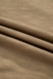 Green Flower Patched Exposed Seam Bracelet Sleeve Oversized T Shirt