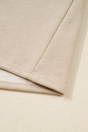 Jet Stream Lace Drawstring Pullover Hoodie and High Waist Pants Corduroy Suit