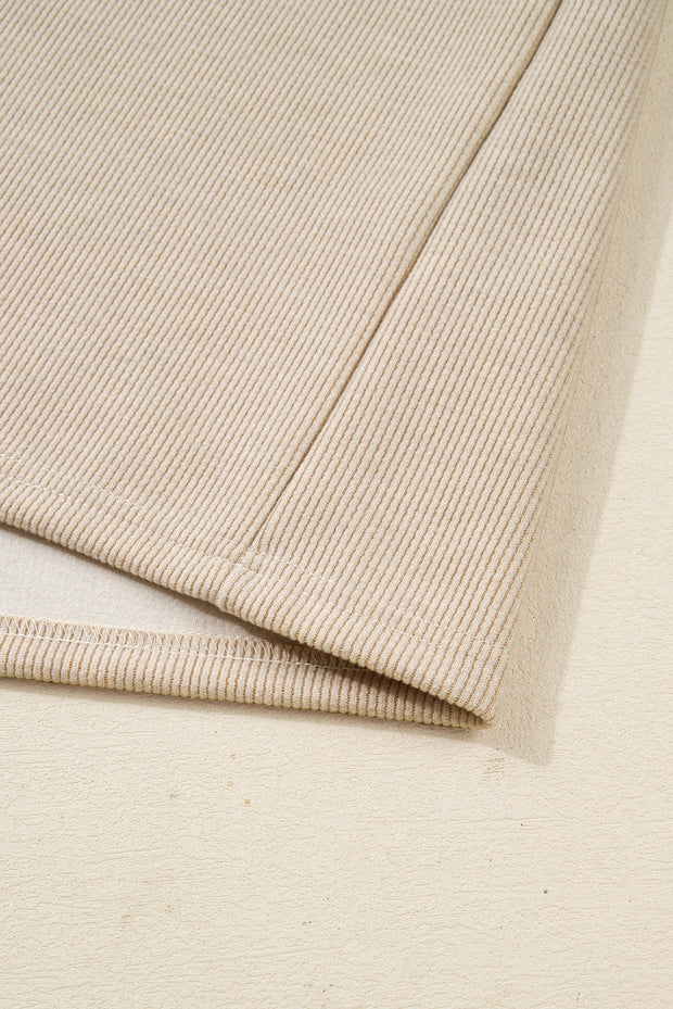 Jet Stream Lace Drawstring Pullover Hoodie and High Waist Pants Corduroy Suit