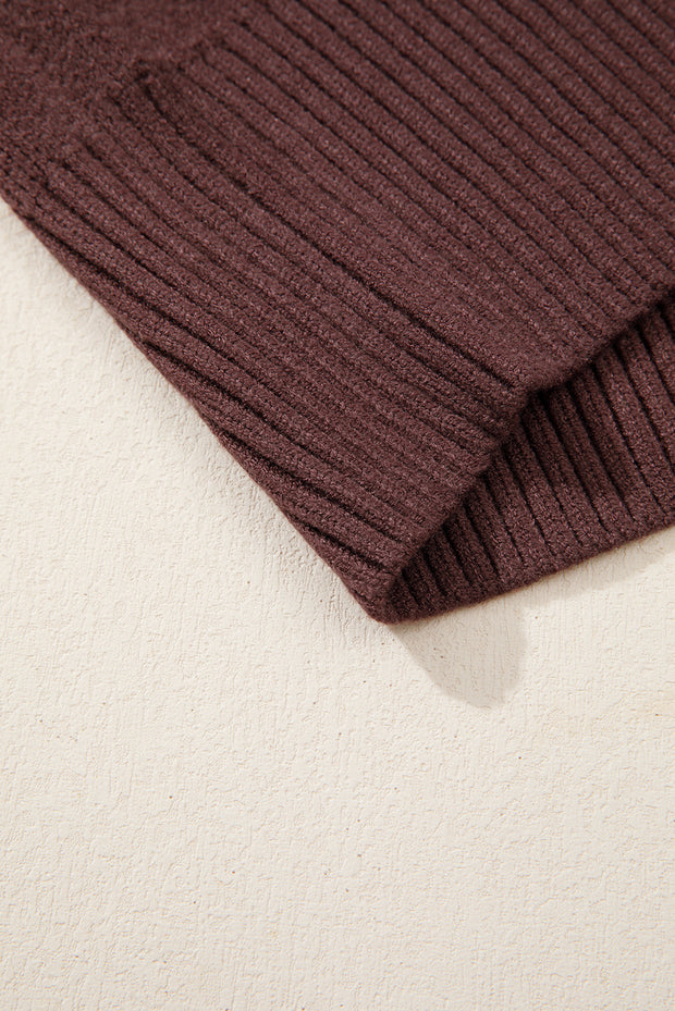 Brown Cowgirl Fashion Print Casual Sweater