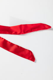 Beige Nutcracker Print Contrast Trim Tied up Bow Silky 2pcs Pajama Set