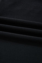 Black Chenille Game Day Graphic Drop Shoulder Sweatshirt