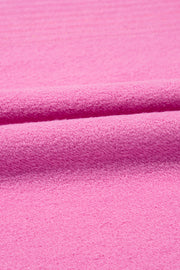 Bonbon Striped Accent Pullover and Shorts Two Piece Casual Set