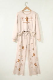 Jet Stream GINGERBREAD BAKERY Christmas Print 2pcs Lounge Set