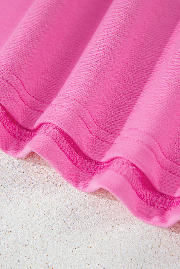 Camiseta informal con parche frontal a rayas Bonbon