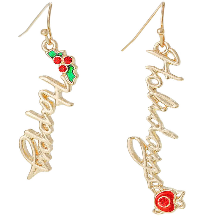 Spread Joy and Interest with Happy Holidays Earrings