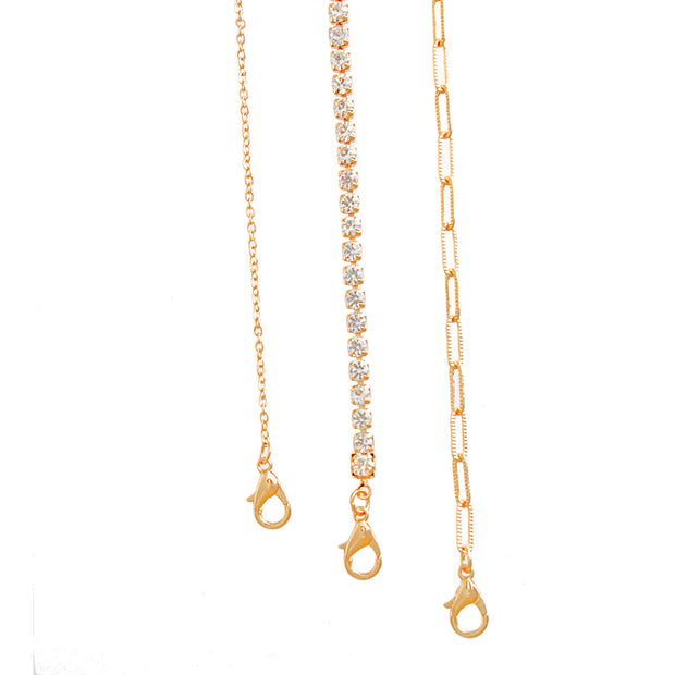 Gold 3 Layer Lock and Key Necklace