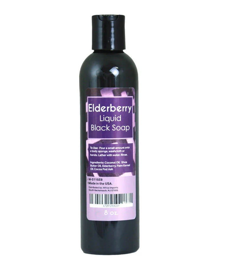 Elderberry Liquid Black Soap - 8 oz-Soaps-Unique Oils-Unique Oils