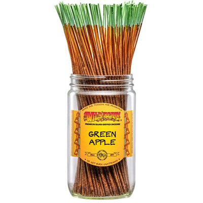 Green Apple Incense Sticks (Pack of 10)-Incense-Fragrances & More-Unique Oils